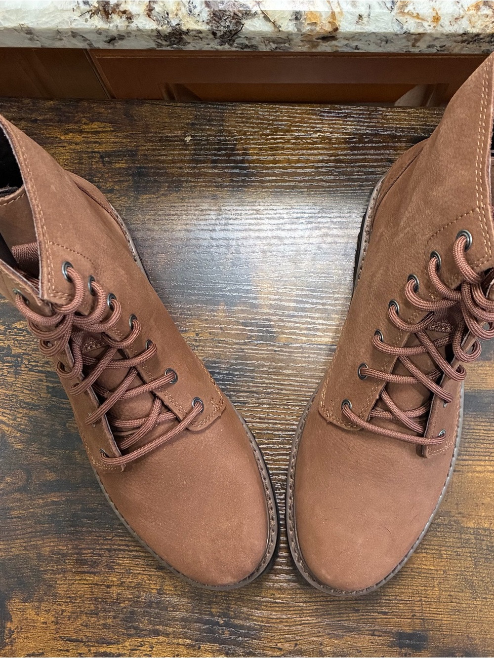 L.L. Bean Women's Rustic Brown Suede Lace-Up Boots Camden Hill Boots 9.5 M